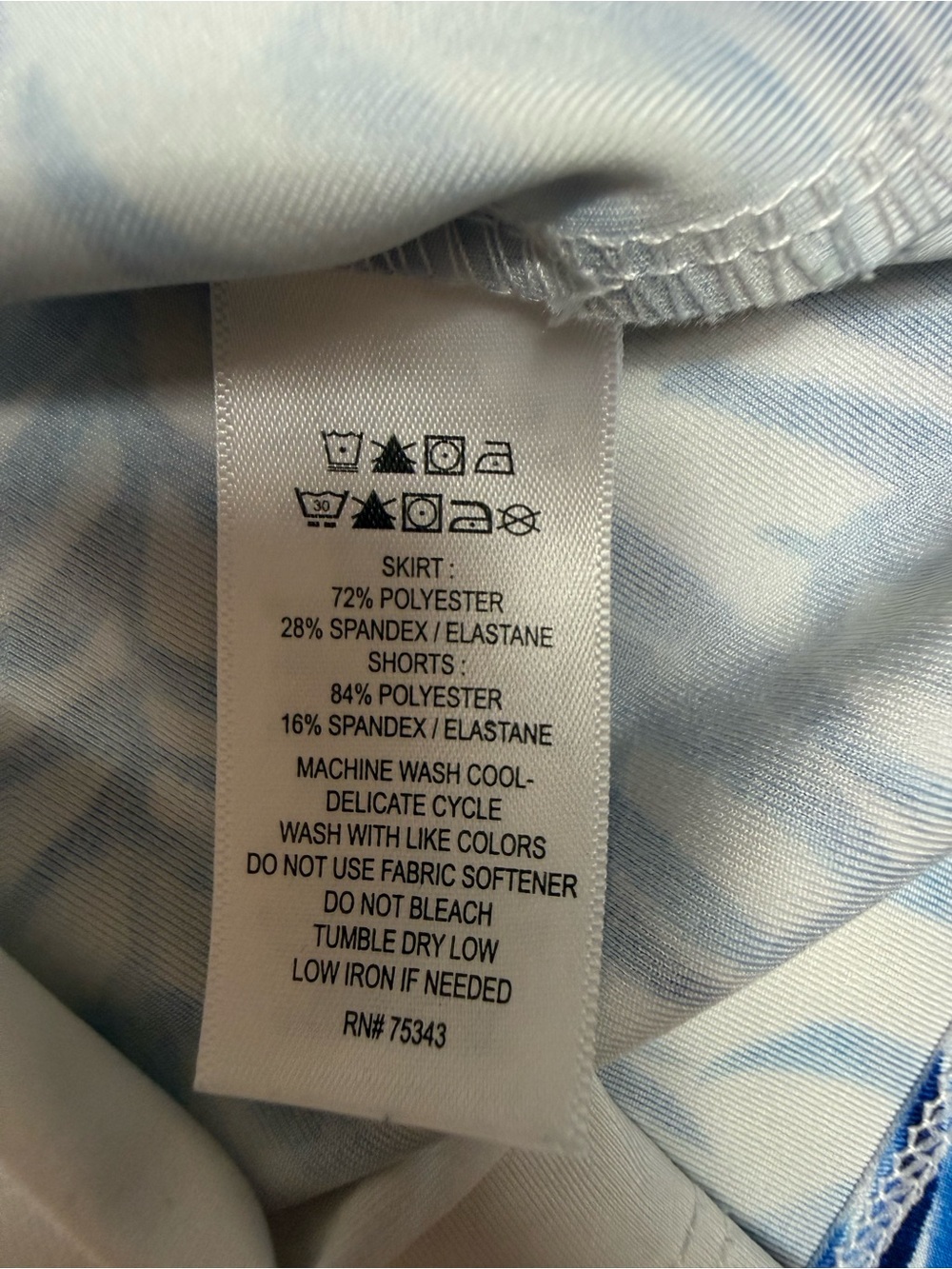 Tommy Bahama Blue Tropical Print Skirt - Picture 8 of 8